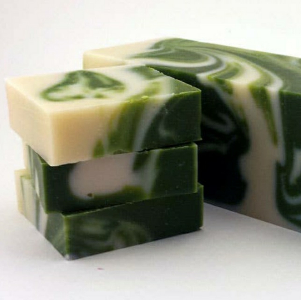CUCUMBER MELON Premium Handmade Natural Bar Soap, 5 oz (3 pack)
